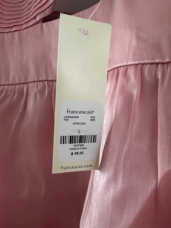 Francesca's Collections Dusty Rose Tiered Spaghetti Strap Dress - Picture 2 of 10